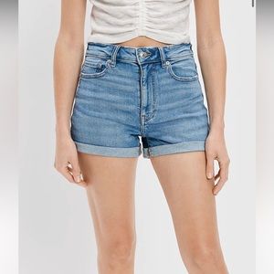 American Eagle Stretch Denim Mom Shorts